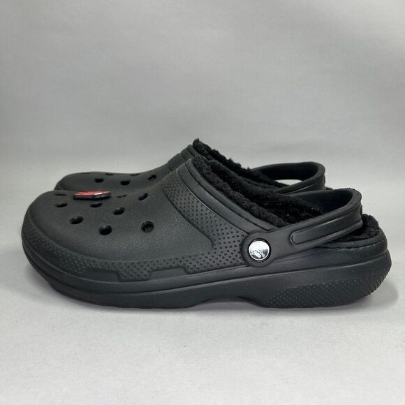 Crocs Men\'s Size 10 Black Classic‎ Lined Clogs main image 5